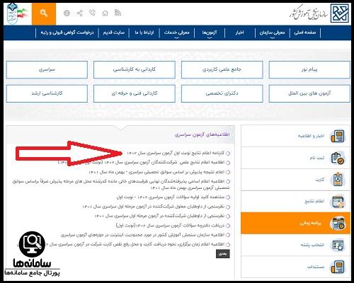 نتایج کنکور نوبت دوم 1402